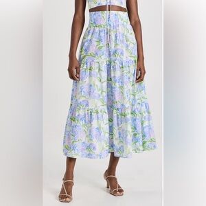 Hill House Florence Skirt in Blue Hydrangea XS